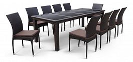 Набор уличный T438/Y380A-W53 Brown 10PCS - Фото предпросмотра