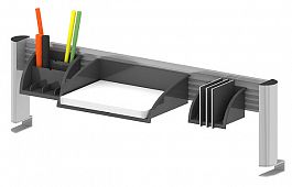 Настольный органайзер "Система-M" ПК-АСС-ОР88х25№1-В1-07 серый - Фото предпросмотра