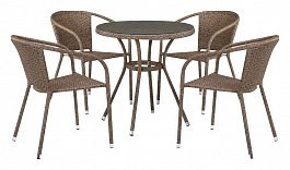 Набор уличный T282ANT/Y137C-W56 Light Brown 4Pcs - Фото предпросмотра