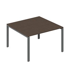 Стол для переговоров Trend Metal 120x123,6x75 тёмный дуб - Фото предпросмотра