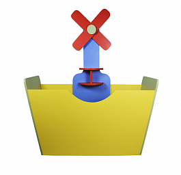 Ящик для спорт инвентаря "Мельница", цветной - Фото предпросмотра