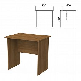 Стол письменный "Бюджет", 800х600х740 мм, орех французский, 402659-190 - Фото предпросмотра